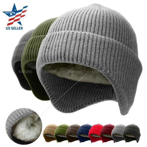 Ear flap beanie - ear, lined